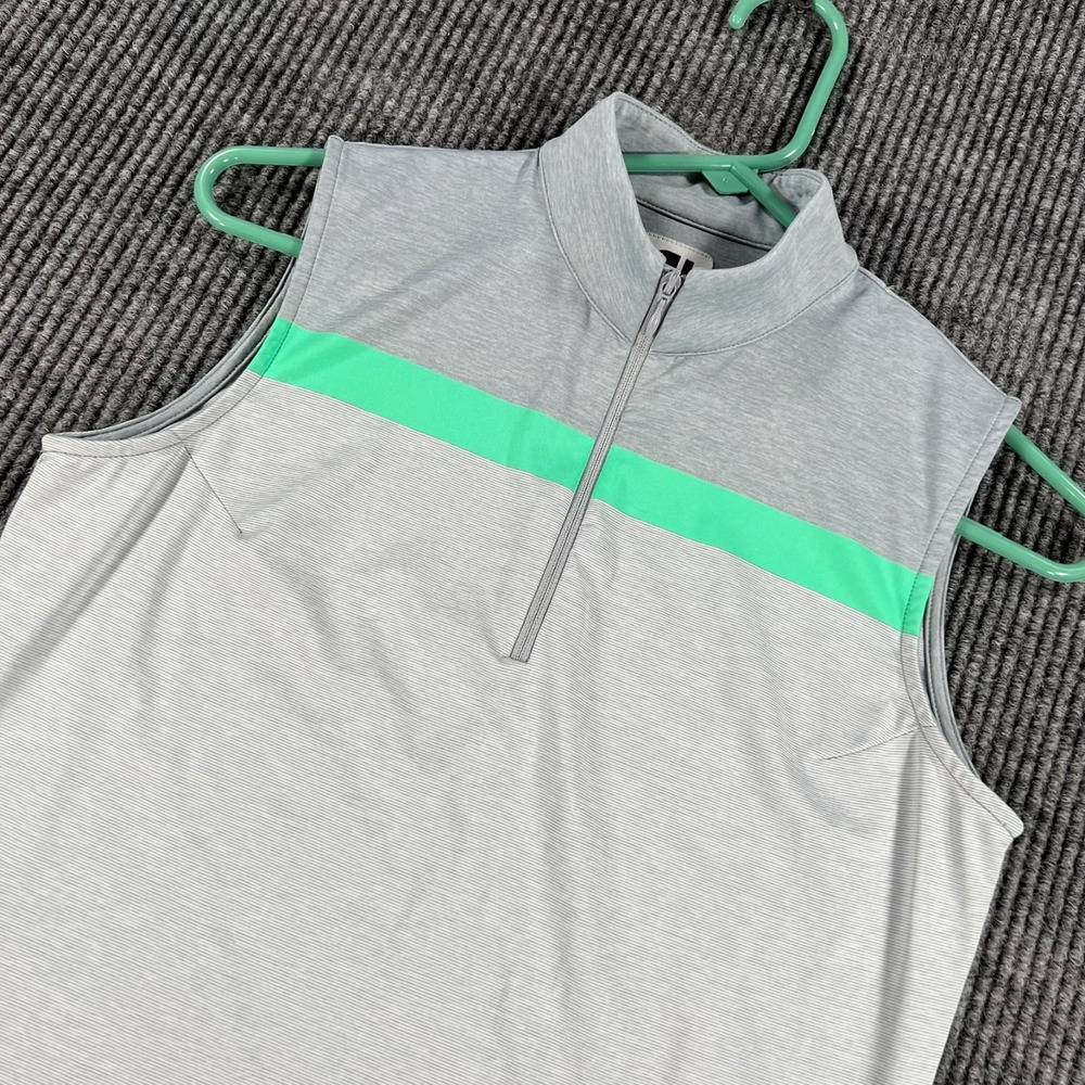FootJoy Pullover Shirt Womens XS Extra Small Gray Sleeveless 1/4 Zip Golf